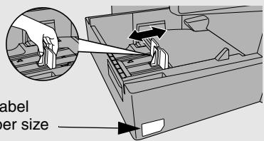 SHARP FO-DC500 - Insert a stack of paper into the tray, print side up. - 2