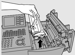 SHARP FO-DC500 - Remove the toner cartridge and place it on a sheet of paper. - 1