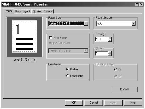 SHARP FO-DC500 - Paper tab - 1