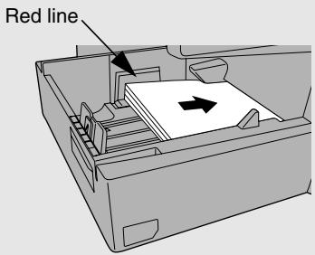 SHARP FO-DC635 - Insert a stack of paper into the tray, print side up. - 1