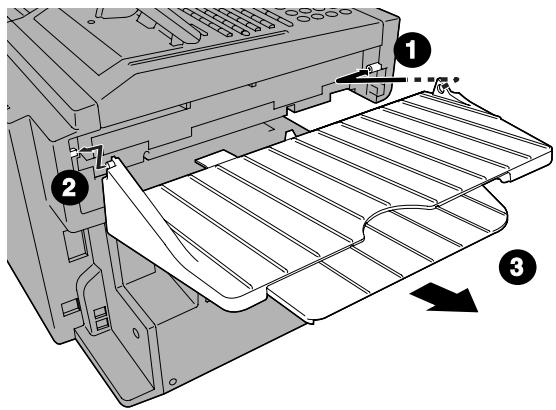 SHARP FO-DC635 - Attaching the ADF exit tray - 1