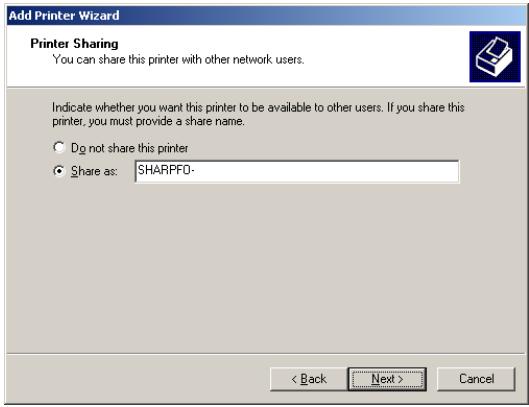 SHARP FO-DC635 - Click the Next button. - 2