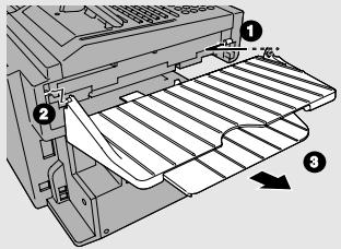 SHARP FO-DC635 - Replace the ADF exit tray. - 1