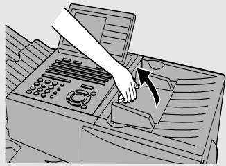 SHARP FO-DC635 - Open the operation panel. - 1