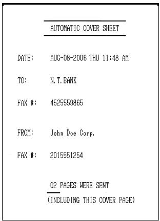 SHARP FO-DC635 - Cover Sheet - 1
