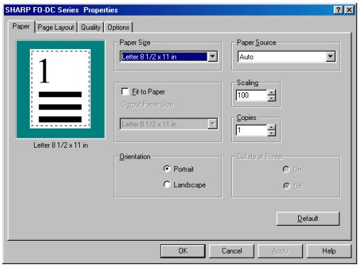 SHARP FO-DC635 - Paper tab - 1