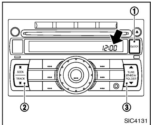 NISSAN JUKE - Horloge (si le véhicule en est équipé) - 1
