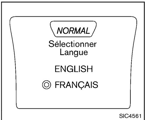 NISSAN JUKE - Sélectionner langue - 1