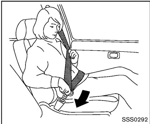 NISSAN JUKE - Bouclage des ceintures de sécurité - 1