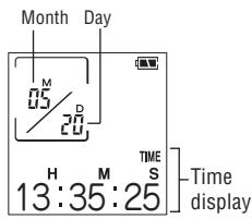 SHARP PA-VR10E - Clock mode screen - 1