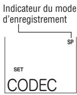 SHARP PA-VR10E - Réglage du mode d'enregistrement - 1