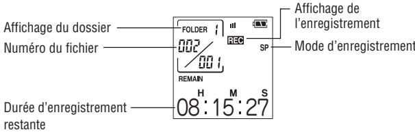 SHARP PA-VR10E - Lorsque vous appuyez sur la touche RECORD/PAUSE, “REC” apparait sur l'afficheur ainsi qu'un numéro de fichier pour le nouvel enregistrement et l'enregistrement début. - 1