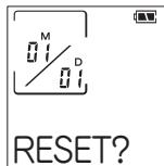 SHARP PA-VR10E - A l'aide d'un stylo à bille ou d'un outil similaire, appuyez sur la touche Reset au dos de l'enregistreur. - 2
