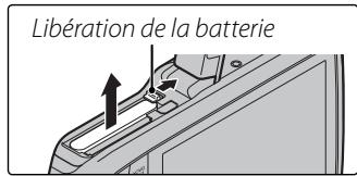 FUJIFILM Z33WP - Retrait de la batterie - 1
