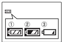 FUJIFILM Z33WP - Vérifiez le niveau de la batterie. - 1