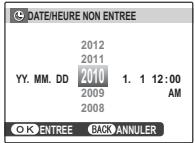 FUJIFILM FINEPIX REAL 3D W3 - Réglez la date et l'heure. - 1