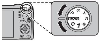 FUJIFILM F300EXR - Molette de mode - 1