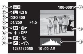 FUJIFILM X10 - Visualisation des informations des photos - 2