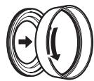 FUJIFILM X10 - Fixation des filtres (disponible chez des fournisseurs tiers) - 1