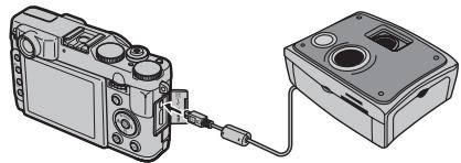 FUJIFILM X10 - Raccordement de l'appareil photo - 1