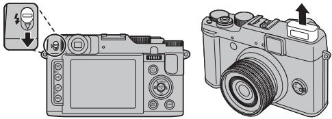 FUJIFILM X10 - Relevez le flash. - 1