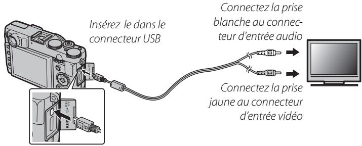 FUJIFILM X10 - Visionner des photos sur une télévision - 1