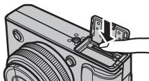 FUJIFILM X-PRO1 - Retrait de la batterie et de la carte mémoire - 2