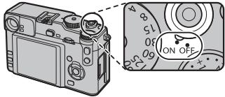 FUJIFILM X-PRO1 - Allumer et éteindre l'appareil photo - 1