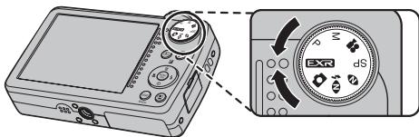 FUJIFILM FINEPIX F80EXR - Sélectionnez le mode EXR. - 1