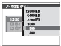 FUJIFILM FINEPIX F80EXR - Utilisation du menu f-mode - 4