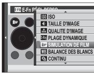 FUJIFILM FINEPIX F900EXR - ■ Utilisation du menu E-Fn RÉGL PERSO - 2