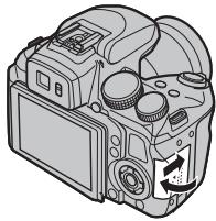 FUJIFILM FINEPIX HS30EXR - Insérez la carte mémoire. - 4