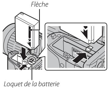 FUJIFILM FINEPIX HS30EXR - Insérez la batterie. - 1