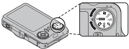 FUJIFILM FINEPIX JV100 - Sélectionnez le mode SR AUTO. - 1