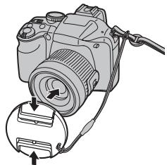 FUJIFILM FINEPIX SL260, FINEPIX SL280, FINEPIX SL300, SL310 - Le capuchon d'objectif - 1