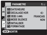 FUJIFILM FINEPIX SL260, FINEPIX SL280, FINEPIX SL300, SL310 - Affichez le menu de configuration. - 1