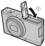 FUJIFILM PREMIUM XF1 - Insérez la carte mémoire. - 3
