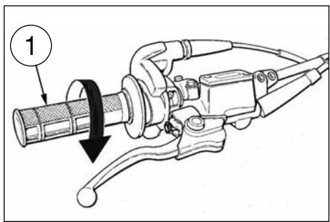 HUSQVARNA HVA WR 300 2010 - STOPPING THE MOTORCYCLE AND THE ENGINE - 1
