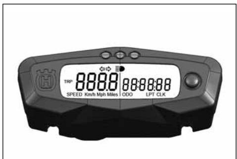 HUSQVARNA HVA WR 300 2010 - 1-SPEED (Km/h or mph)/ODO (figure 1) - 2