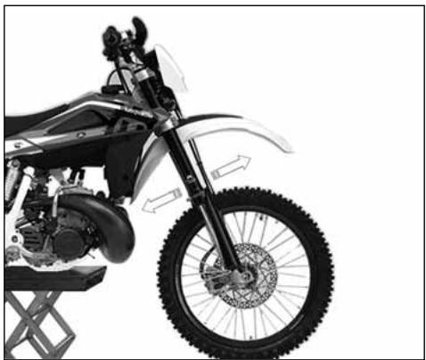 HUSQVARNA HVA WR 300 2010 - STEERING WHEEL BALL PLAY ADJUSTMENT - 1