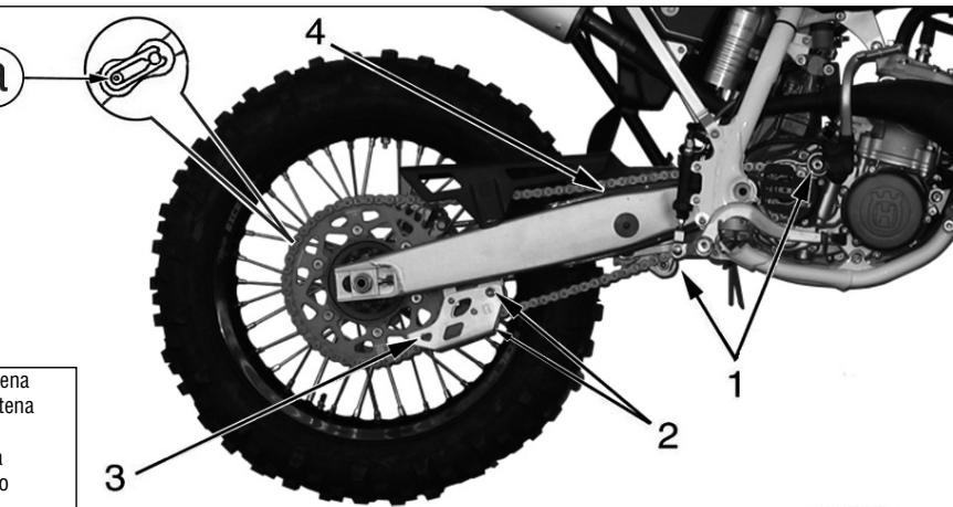 HUSQVARNA HVA WR 300 2010 - Rullo tendicapeta, rullo guidacatena, guidacatena, pattino catena - 1