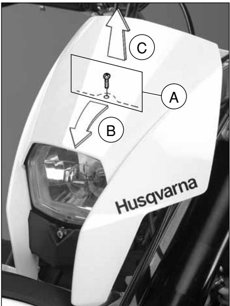 HUSQVARNA HVA WR 300 2010 - SUBSTITUCION DE LAS BOMBILLAS DEL FARO DELANTERO - 1