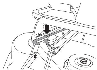 HUSQVARNA RIDER 16C - Mise en position d'entretien - 6