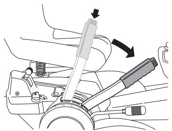 HUSQVARNA RIDER 16C - Levier de levage de l'unité de coupe - 2