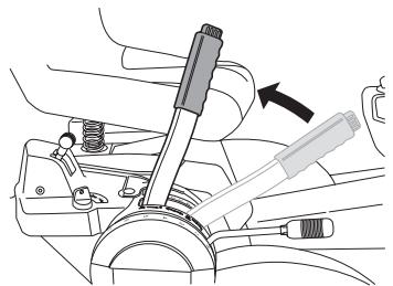 HUSQVARNA RIDER 16C - Levier de levage de l'unité de coupe - 1