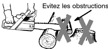 HUSQVARNA 136 - Évitez les rétraction: - 2