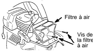 HUSQVARNA 136 - Nettoyage du filtre à air: - 1