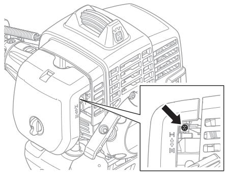 HUSQVARNA 233 RJ - Justering av tomgång (T) - 1