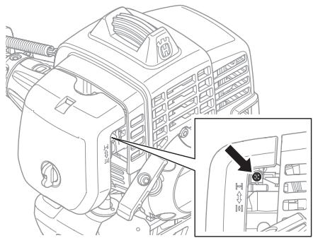 HUSQVARNA 233 RJ - Réglage du ralenti (T) - 1