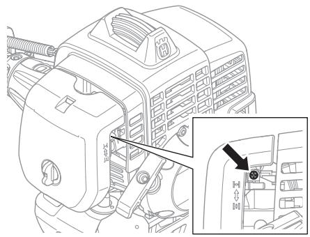 HUSQVARNA 233 RJ - Justering af tomgang (T) - 1